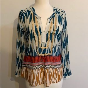 Maeve Tops - Anthropologie - Maeve brand patterned blouse Maeve Tops - Anthropologie - Maeve brand patterned blouse